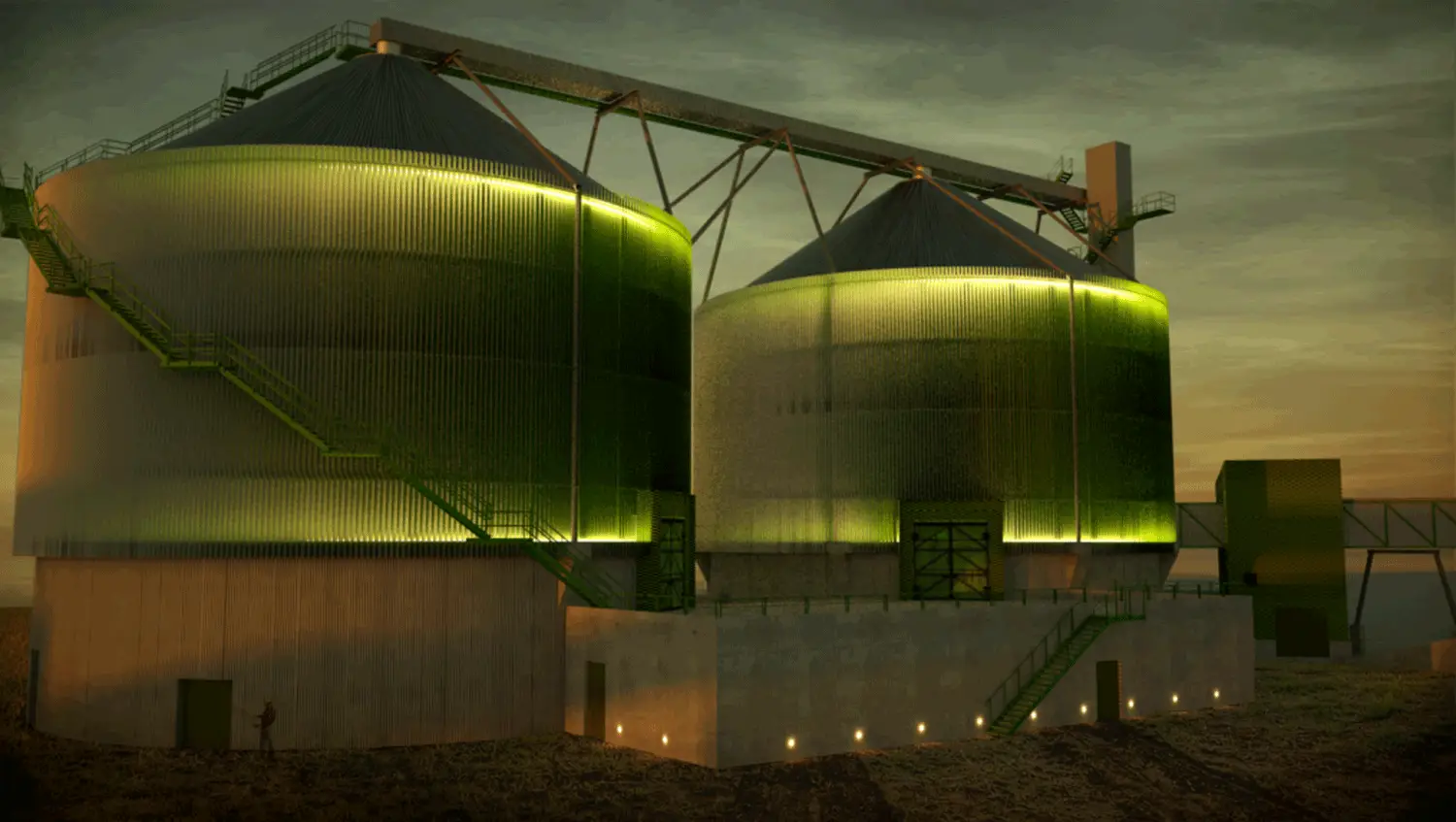 Silo för Biobränsle